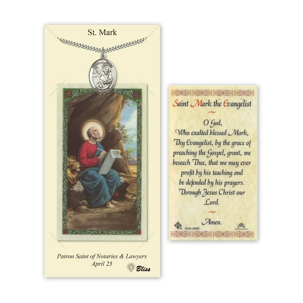 Bonyak Jewelry Pewter St Agatha on a 18 inch Curb Chain with a Prayer to St Anthony Prayer Card Bonyak Jewelry Pewter St Agatha on a 18 inch Curb Chain with a Prayer to St Anthony Prayer Card